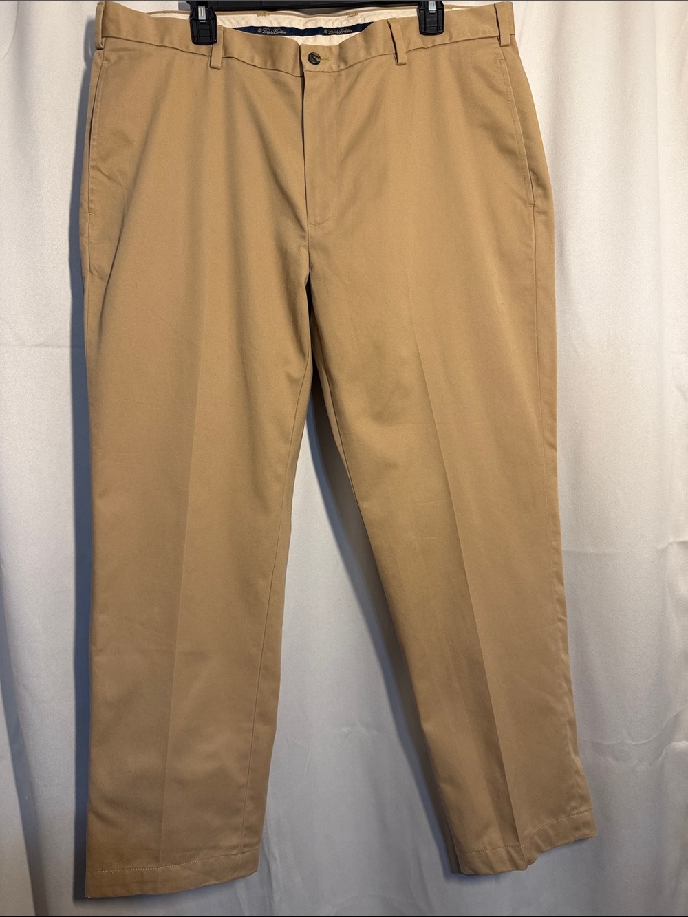 Brooks Brothers Advantage Chino Clark Fit Khaki Tan Pants 38/30